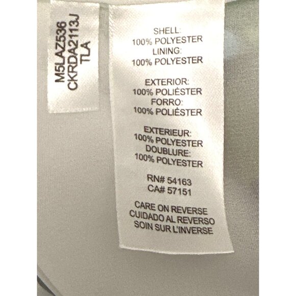 Calvin Klein Floral Print Sheer Tunic Blouse with Lining Size M - Picture 8 of 10